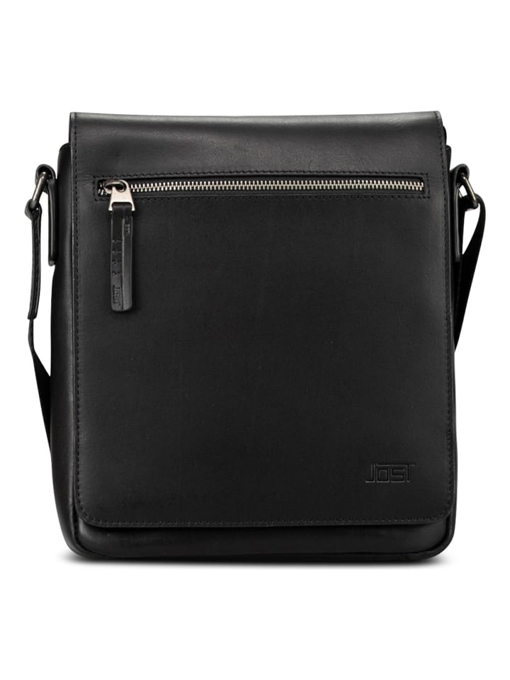 

Jost Кожаная сумка Lund через плечо, 24 см, черного цвета