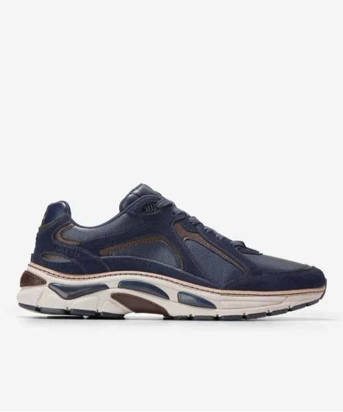 Мужские кроссовки из натуральной кожи Grand Pro Millenia COLE HAAN тёмно-синие