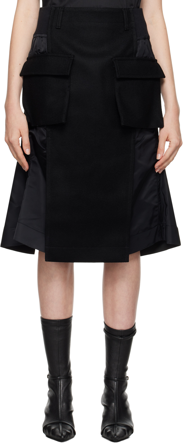 

Юбка миди со вставками sacai