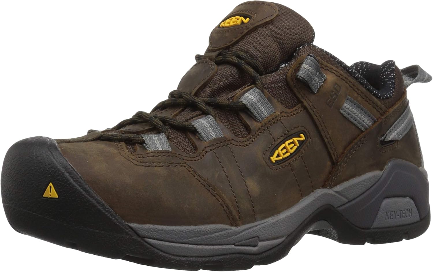 

Мужские рабочие ботинки KEEN Utility Detroit XT Low с мягким носком и защитой от статического электричества, коричневый