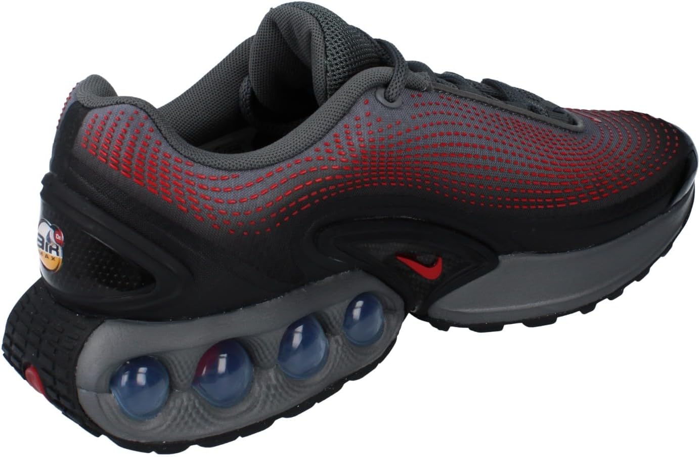 Кроссовки Nike Air Max DN (HM0708-001, черный/светло-дымчатый серый/синий/белый), Black University Red Iron Grey 002 — фото 3