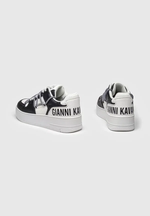 Кроссовки Gianni Kavanagh Wrapped Striped Sneakers Trainers, черный — фото 4