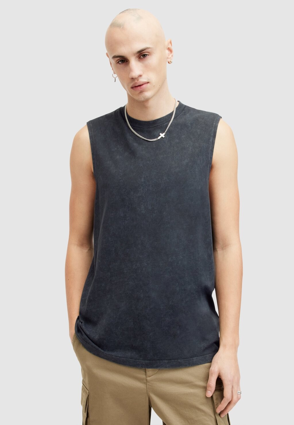 

Топ REMI SL CREW AllSaints, черный