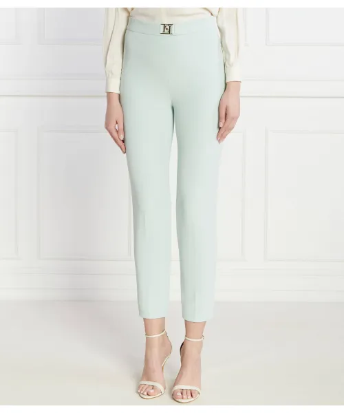 

Брюки-Сигареты Slim fit Elisabetta Franchi, зеленый