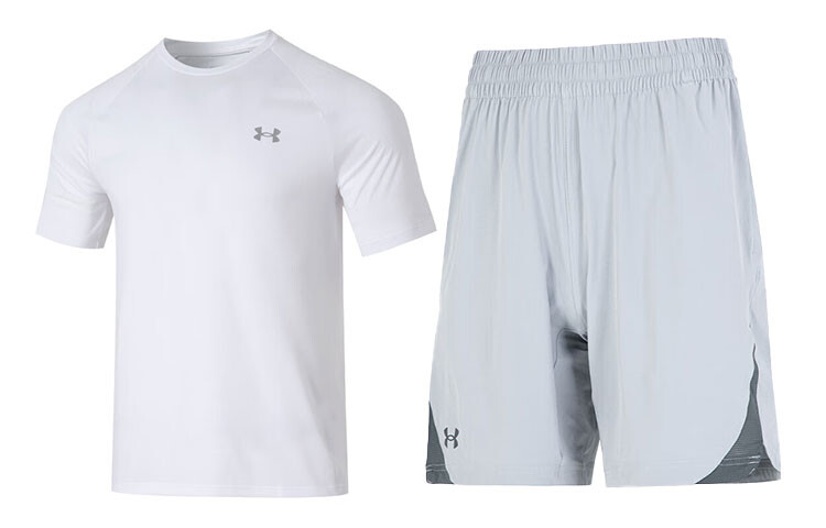 

Повседневная спортивная одежда для мужчин Белый+серый Under Armour, серый