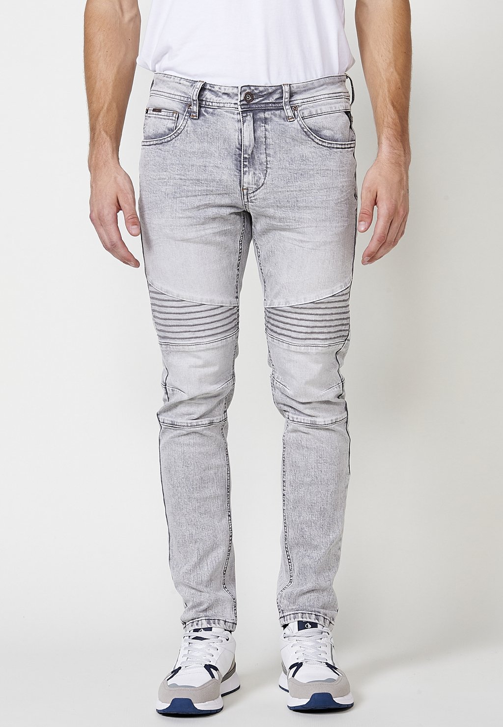 

Джинсы облегающего кроя Koroshi, цвет Denim Gris Grey Denim