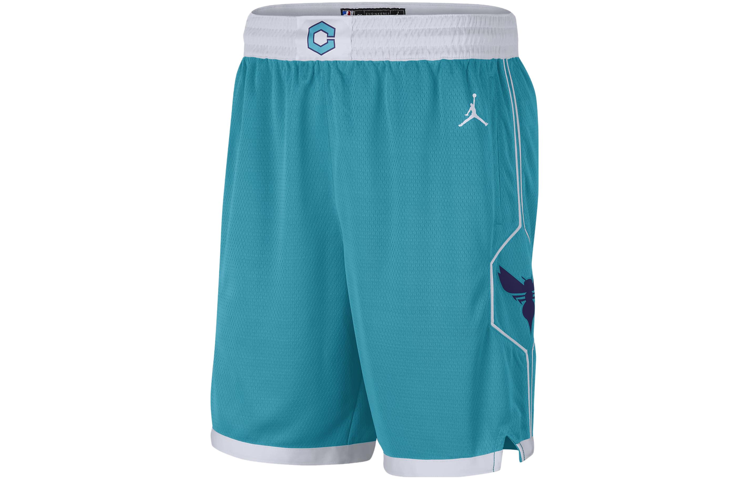 

Jordan Баскетбольные шорты Hornets Team ICON Edition 2020 NBA, мужские, сине-зеленые