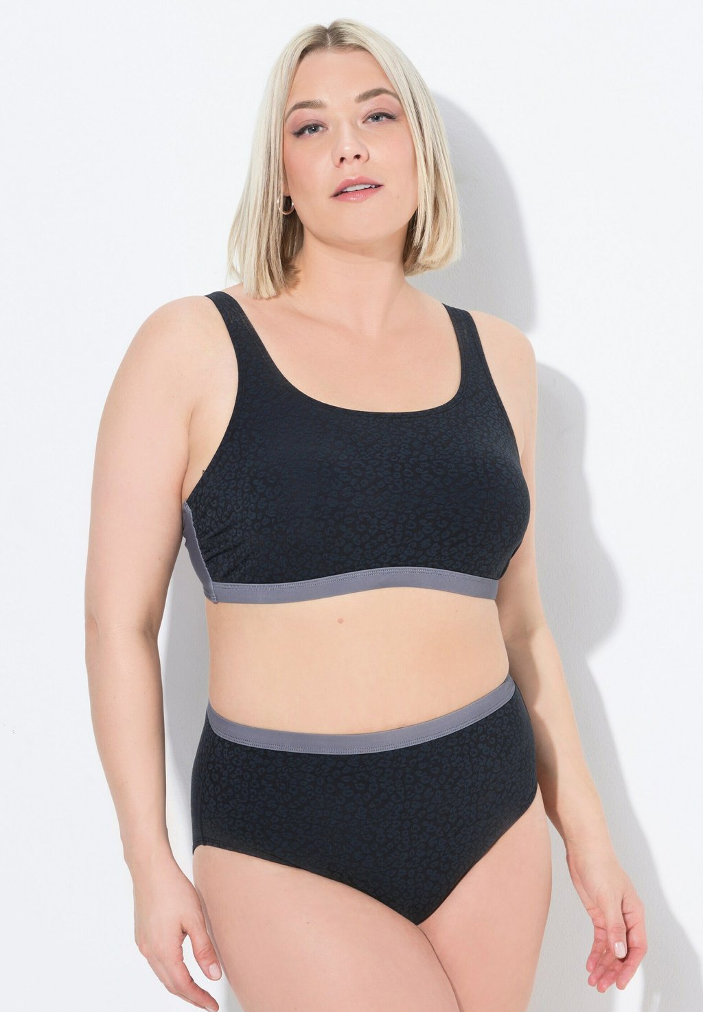 

Бикини TONAL LEOPARD PRINT SET Ulla Popken, черный