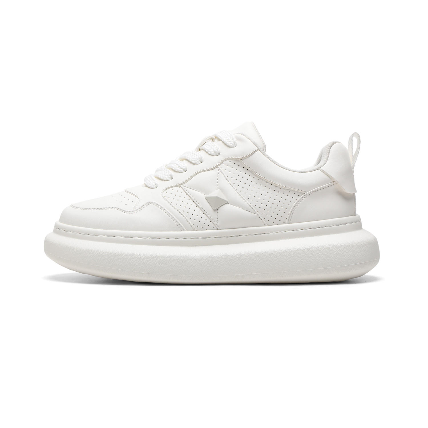 

Нескользящие, легкие и дышащие низкие мужские кроссовки для скейтбординга Meixi, White