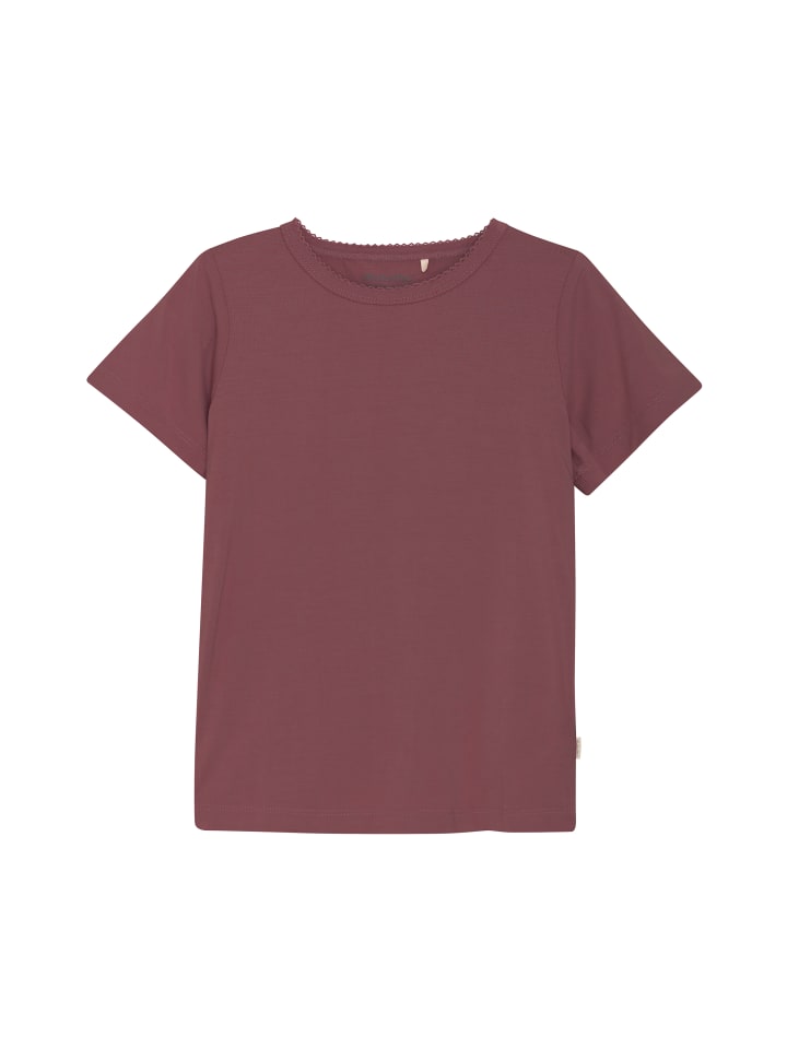 

Футболка Minymo T-Shirt MIBlouse SS 5214 lässiges alltags T-Shirt, фиолетовый