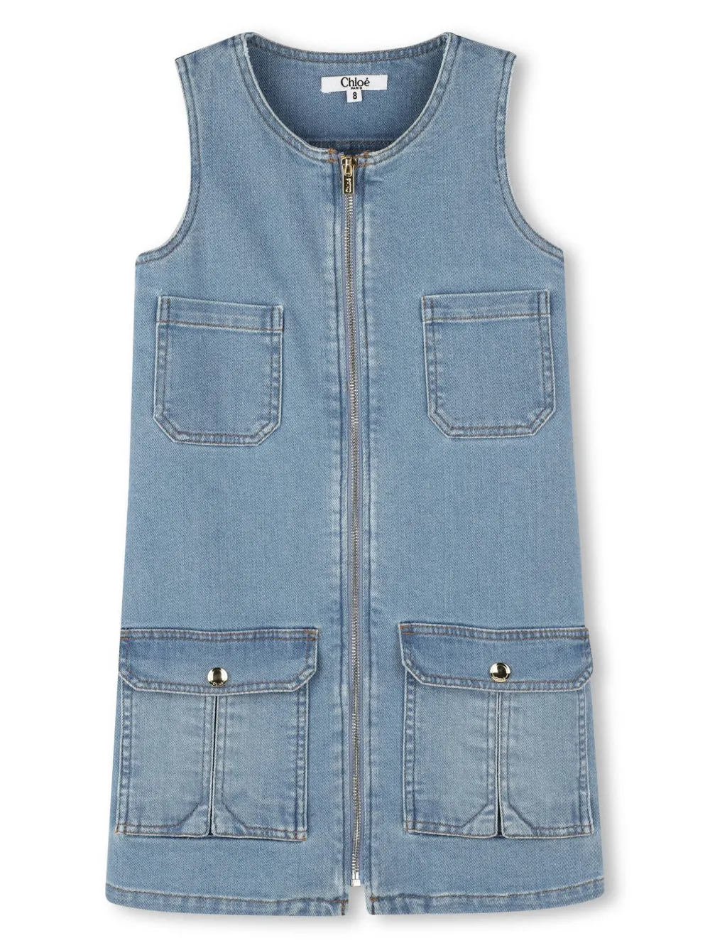 

Джинсовое платье Chloé Kids, синий