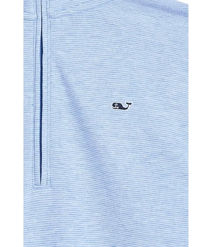 Толстовка с четвертью молнией Saltwater Vineyard Vines Kids, Jake Blue — фото 3