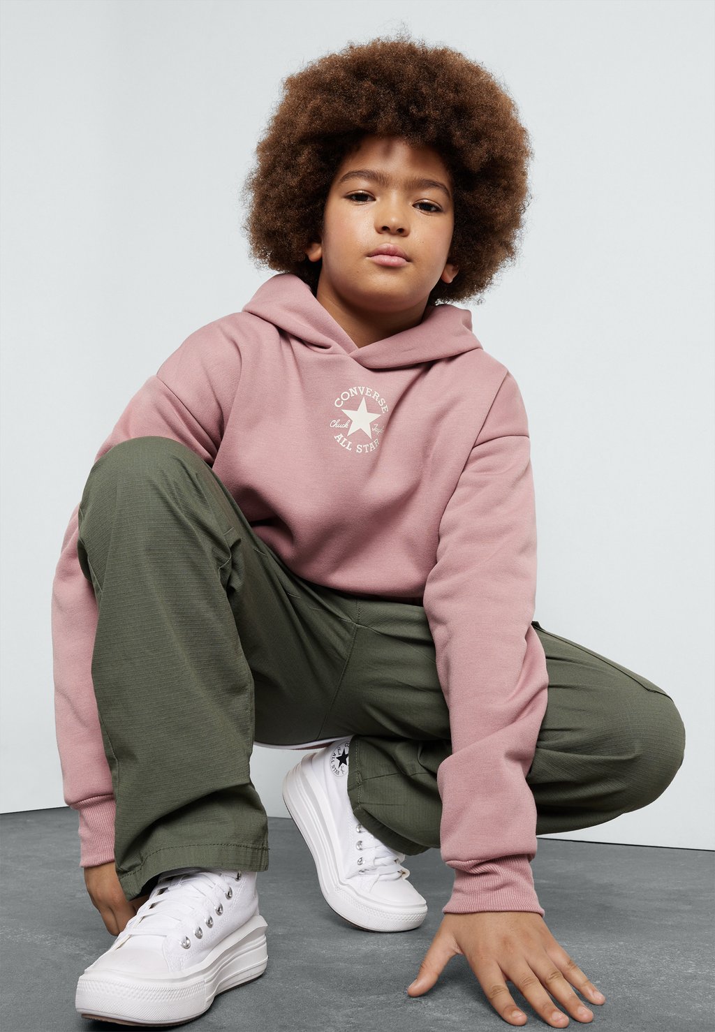 

Толстовка SUSTAINABLE CORE HOODIE UNISEX Converse, цвет night flamingo