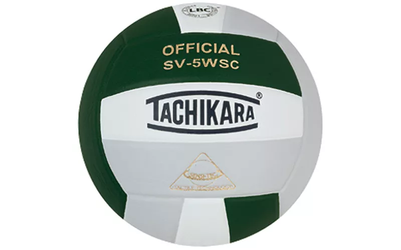 

Tachikara SV-5WSC Закрытый волейбольный мяч, цвет Dark Green/White/Silver