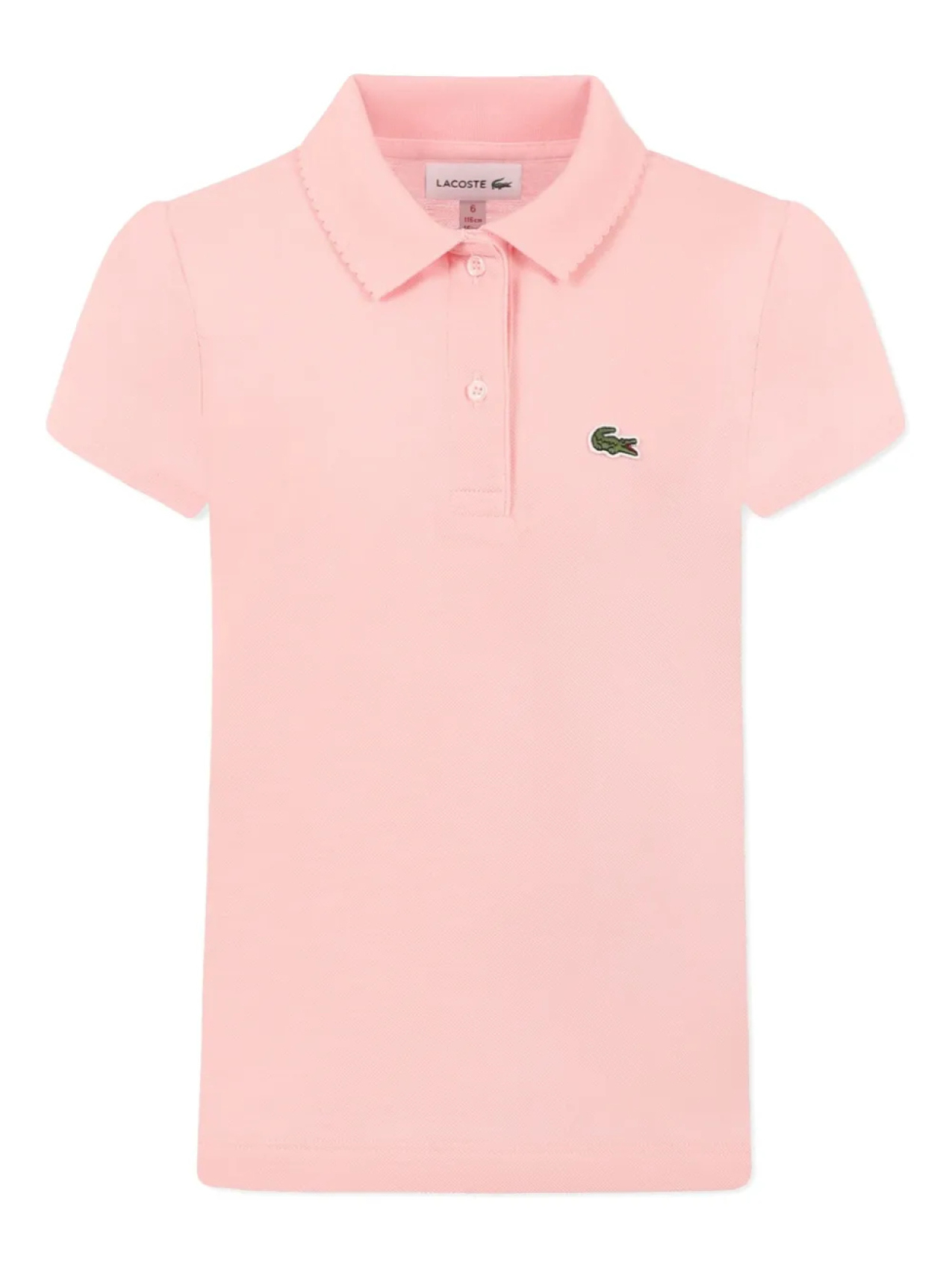 

Футболка-поло с нашивкой-логотипом Lacoste Kids, розовый