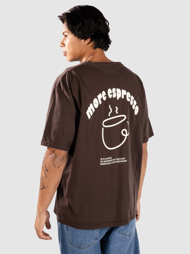 

Футболка Anerkjendt Akvillads Espresso Print T-Shirt, mulch