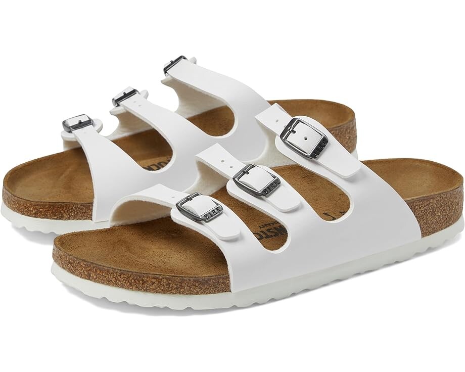 

Сандалии Birkenstock Florida Birko-Flor, цвет White Birko-Flor