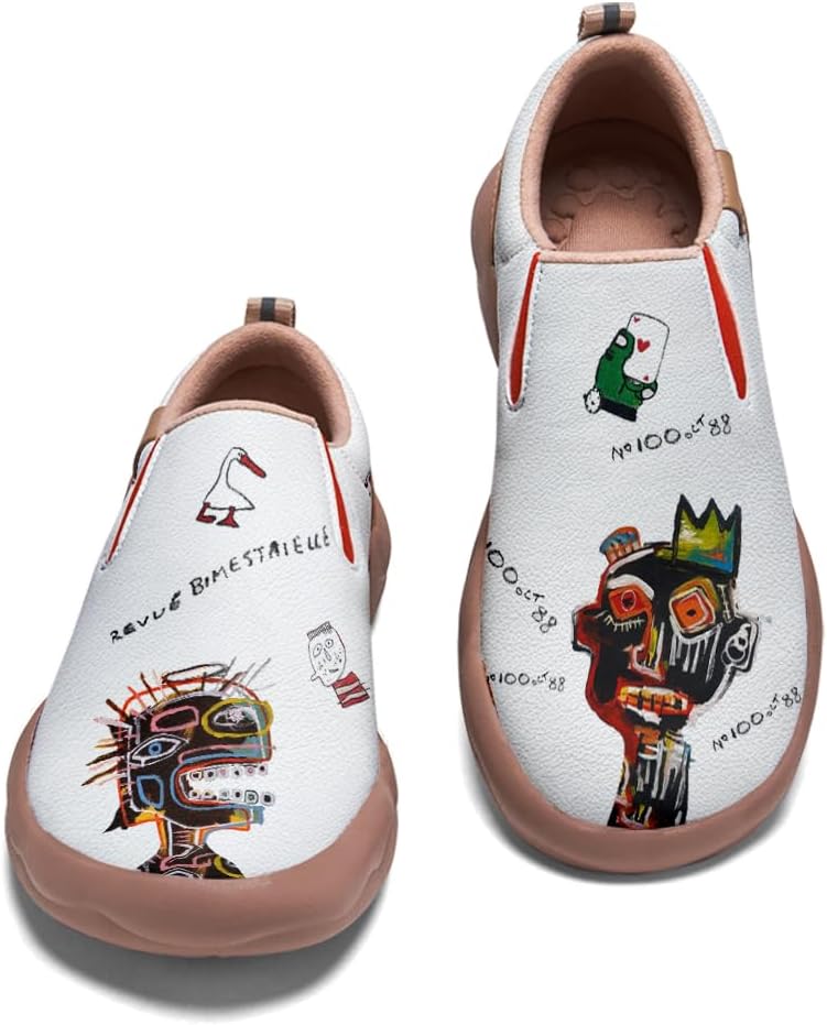 

Мужские кроссовки с граффити, слипоны для повседневной прогулки и путешествий, легкие удобные лоферы Onehorse, Graffiti_22