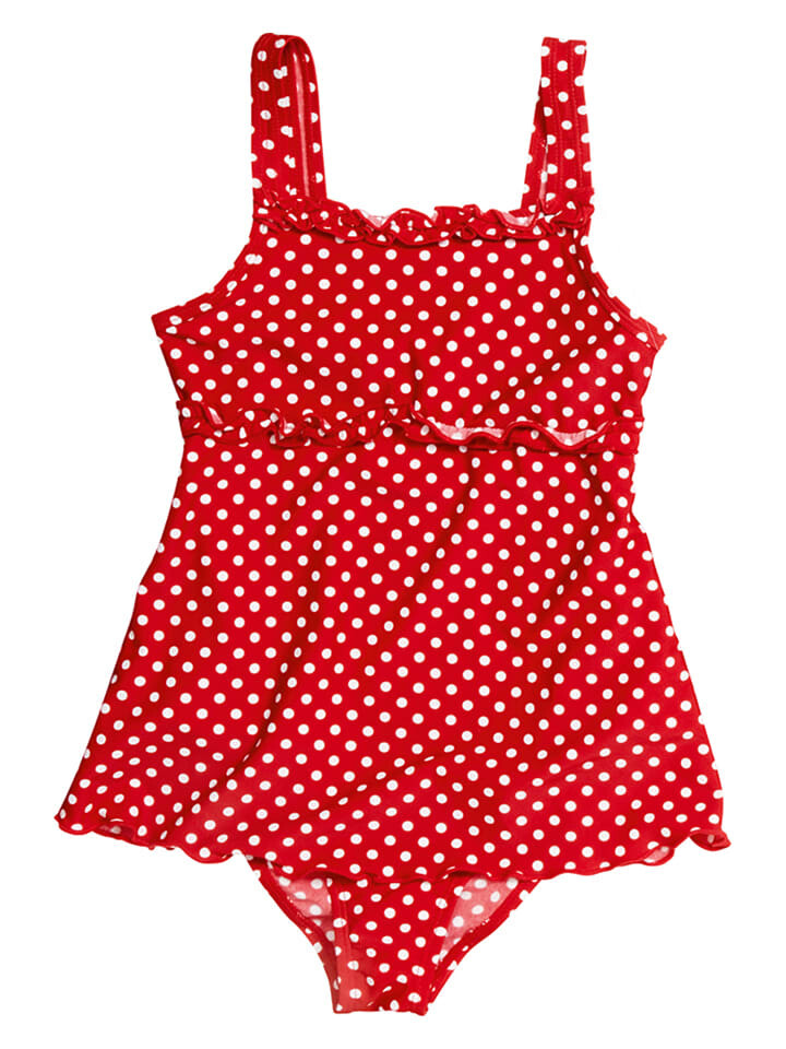

Купальник Playshoes Punkte, цвет rot/weiß