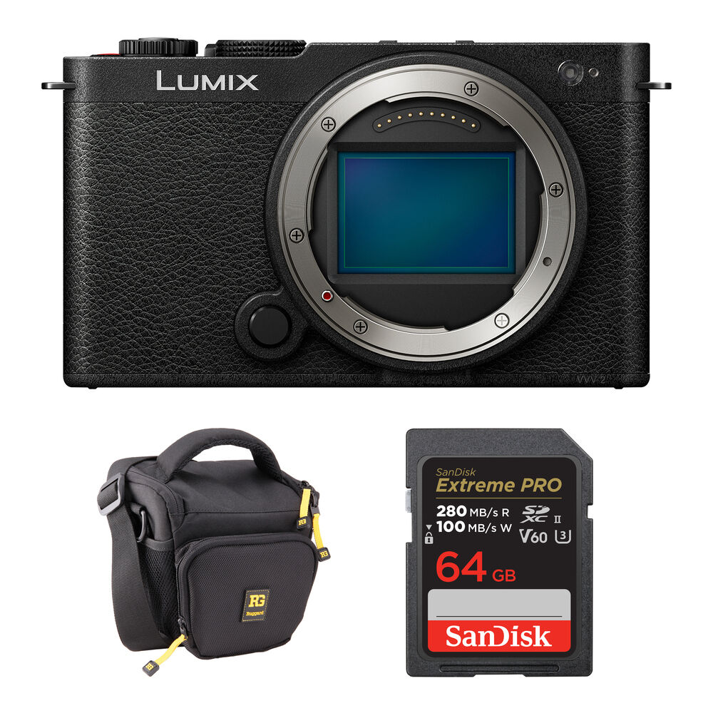 

Беззеркальная камера Panasonic Lumix S9 Mirrorless Camera with Basic Bundle (Black)