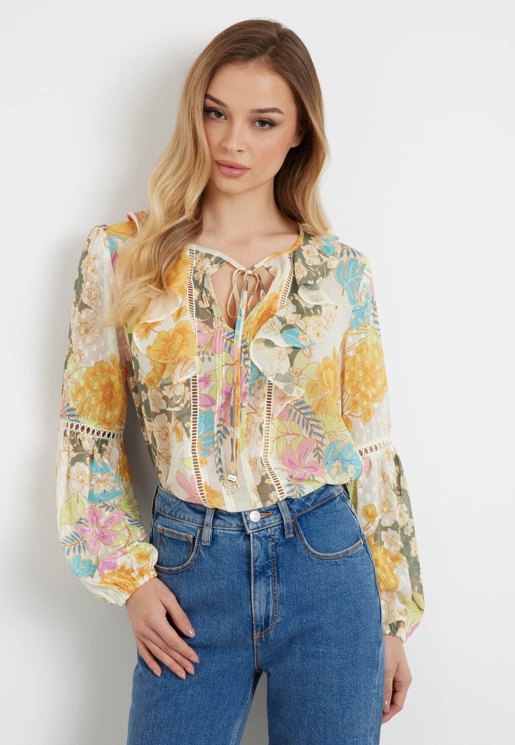 

Блузка Allover-Print Guess, blumenmuster