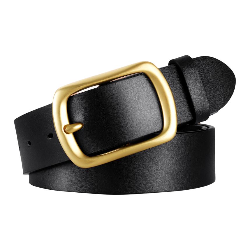 

WARRIOR Ремень мужской из бычьей спилковой кожи Black, ширина 38 см