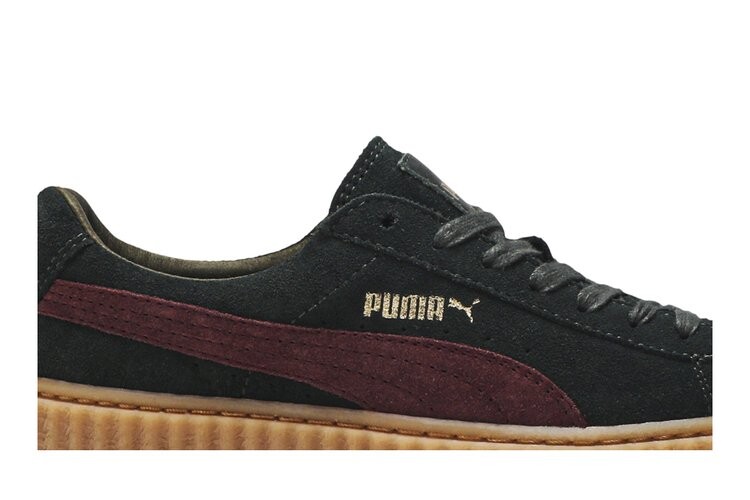 Кроссовки Puma Fenty x Wmns Suede Creeper 'Green Bordeaux', зеленый — фото 2