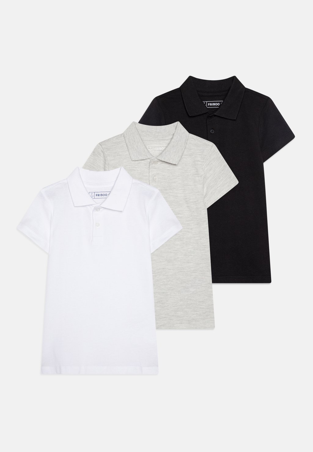 

Поло 3 PACK UNISEX Friboo, черный
