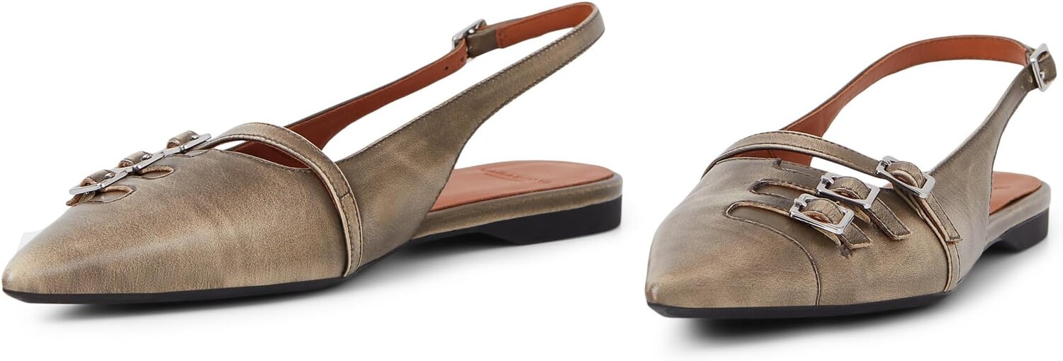 

Туфли на плоской подошве Vagabond Shoemakers Hermine Leather Slingback Flat, цвет Greige