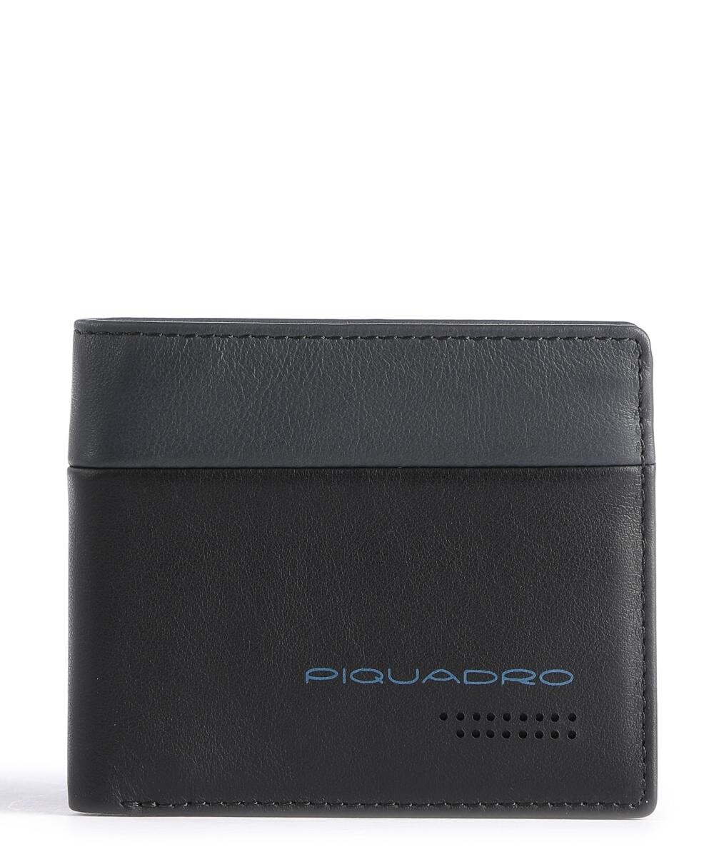

RFID-кошелек URBAN из мелкозернистой яловой кожи. Piquadro, черный