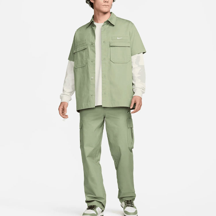 Nike CLUB Cargo Pants Мужские Маслянисто-зеленые — фото 4