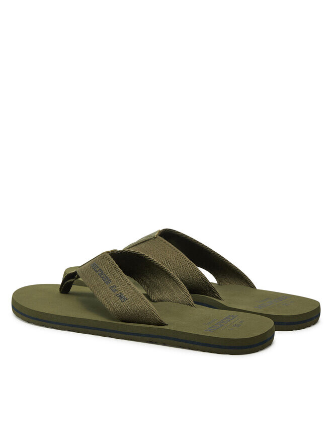 Шлепанцы Tommy Hilfiger Hilfiger 85 Beach Sandal FM0FM05339, зеленый — фото 3