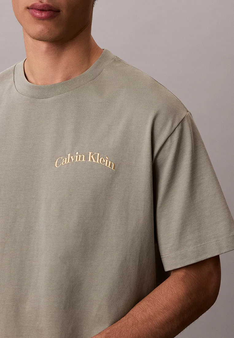 Футболка свободного кроя с принтом, Calvin Klein Jeans, цвет Shadow — фото 3