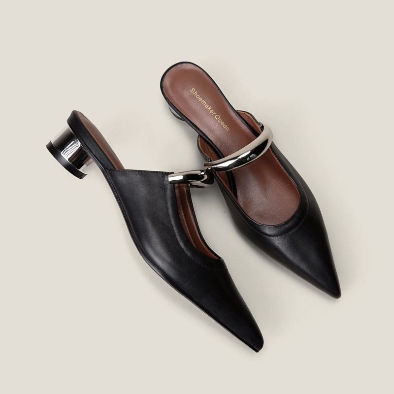 SHOEMAKER QUEEN Женские противоскользящие закрытые тапочки устойчивые к истиранию стильный серебристый, цвет Stylish Silver — фото 4