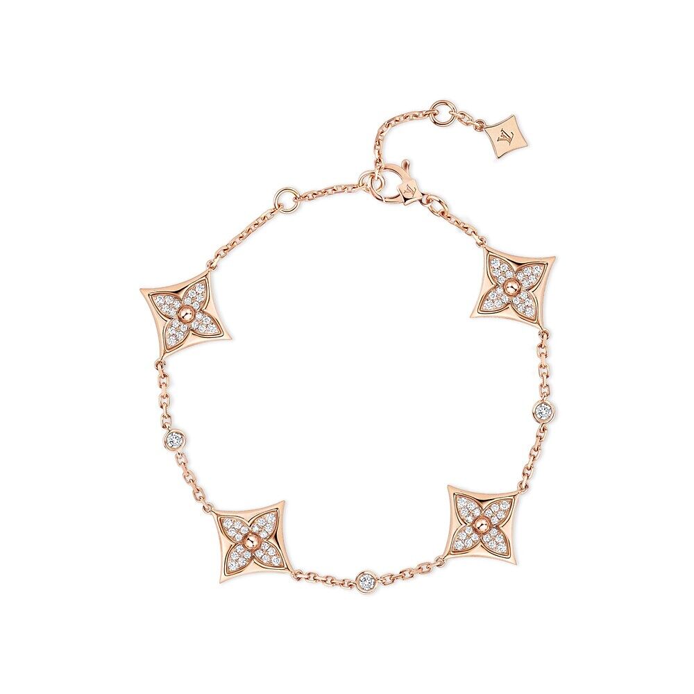 

Браслет Color Blossom Star BB Multi-Motifs, розовое золото и бриллианты Louis Vuitton, розовый