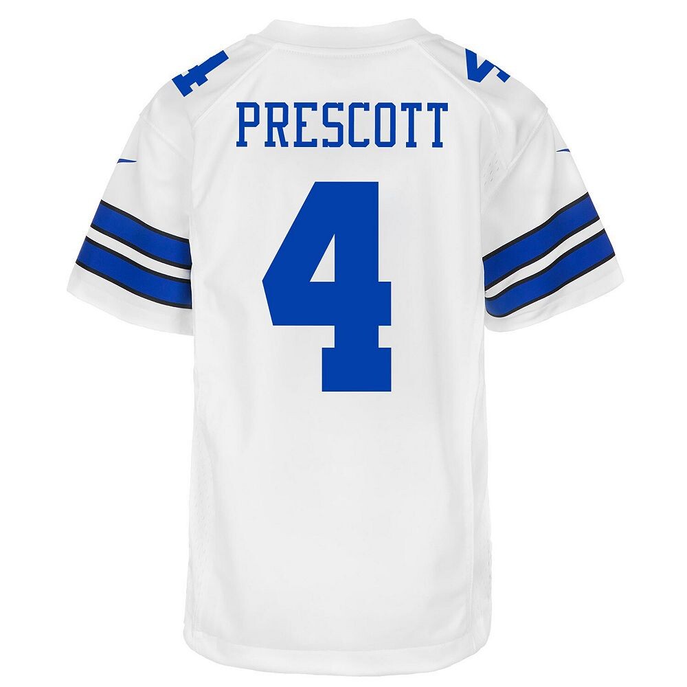 Молодежная игровая майка Nike Dak Prescott White Dallas Cowboys, цвет Cow White — фото 4