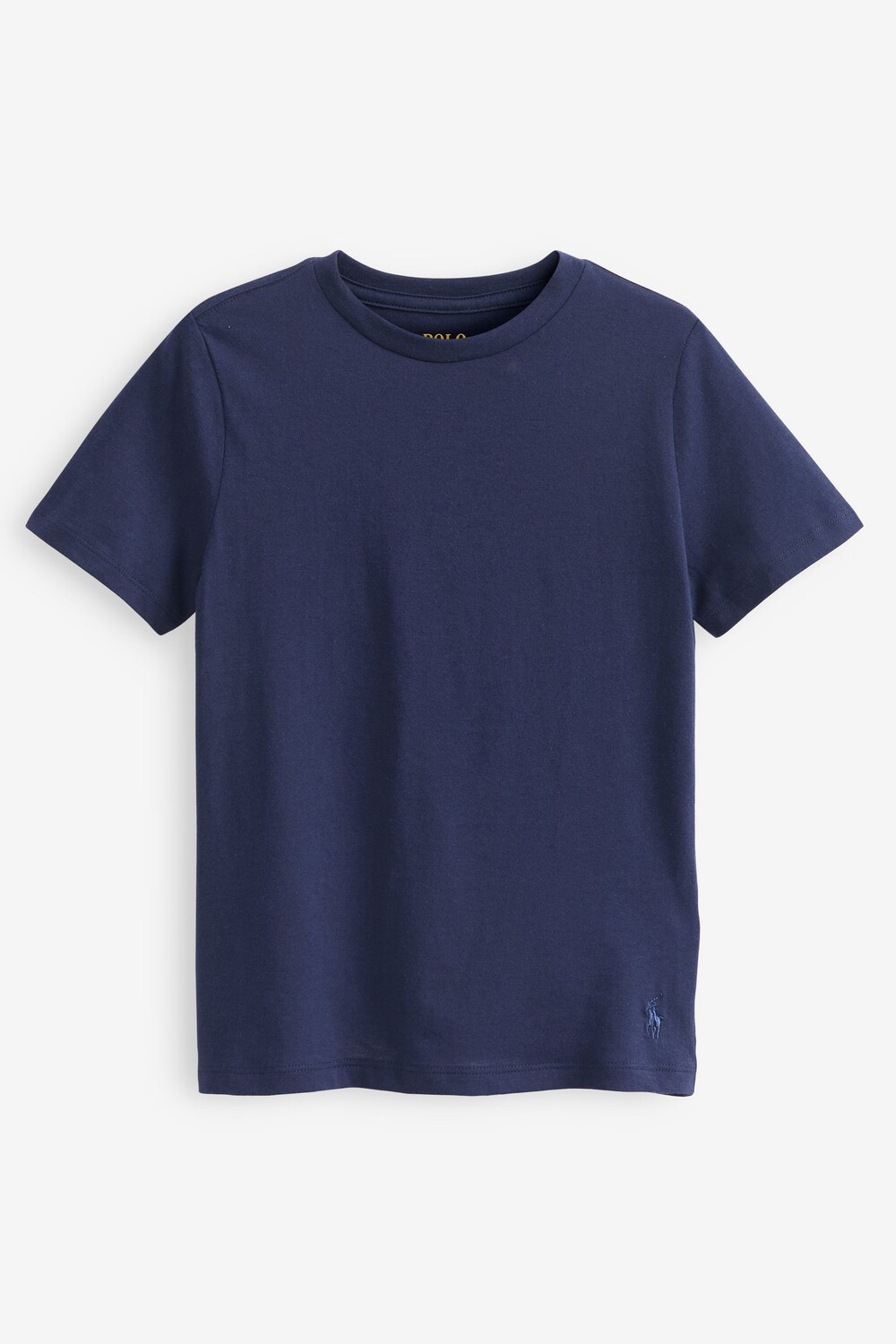 Комплект из 2 хлопковых рубашек с круглым вырезом и логотипом Polo Ralph Lauren, синий — фото 3