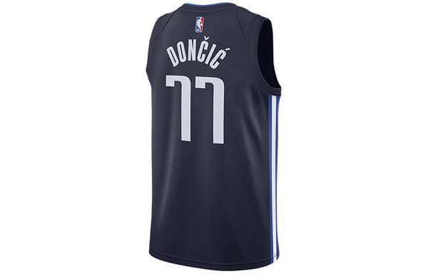 Спортивная футболка nba swingman jersey limited sw fan edition 2019-2020 season dallas mavericks basketball vest blue Nike, синий — фото 2