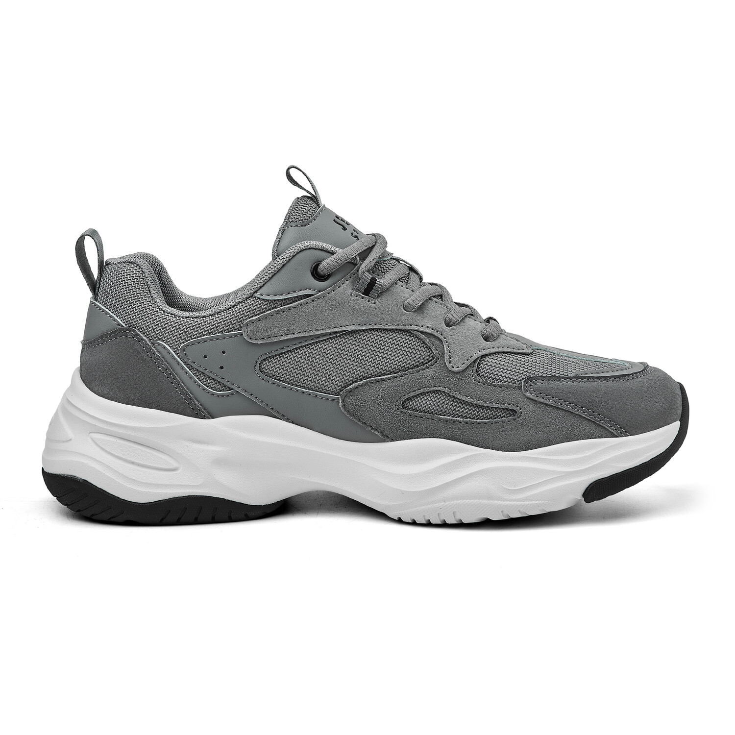 Кроссовки JEEP SPIRIT Chunky Sneakers Men Low-top Black/grey/white, серый — фото 2