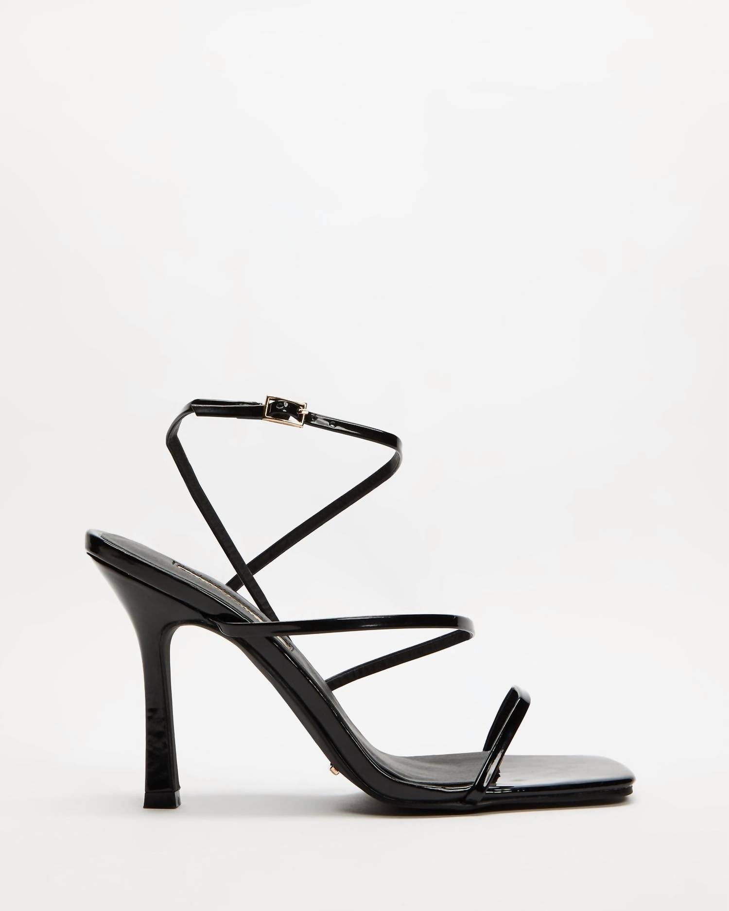 Сандалии Bentley Ankle Strap в черном цвете BiLLiNi