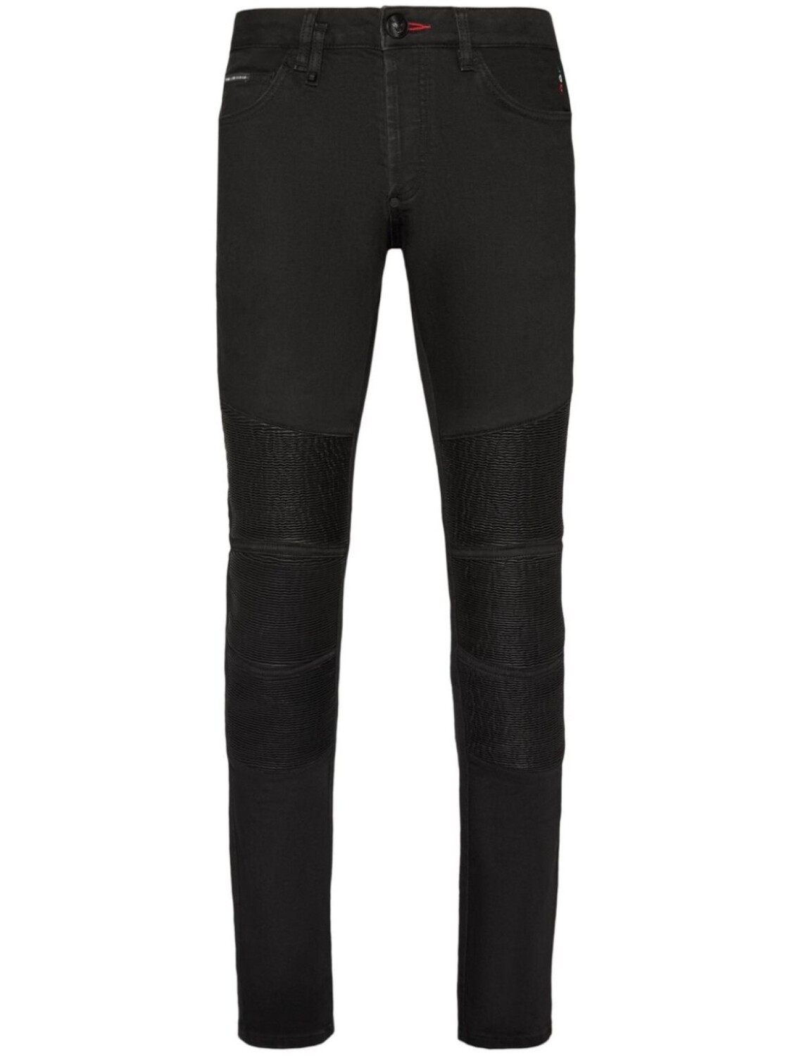 

Philipp Plein прямые джинсы с нашивкой-логотипом, черный