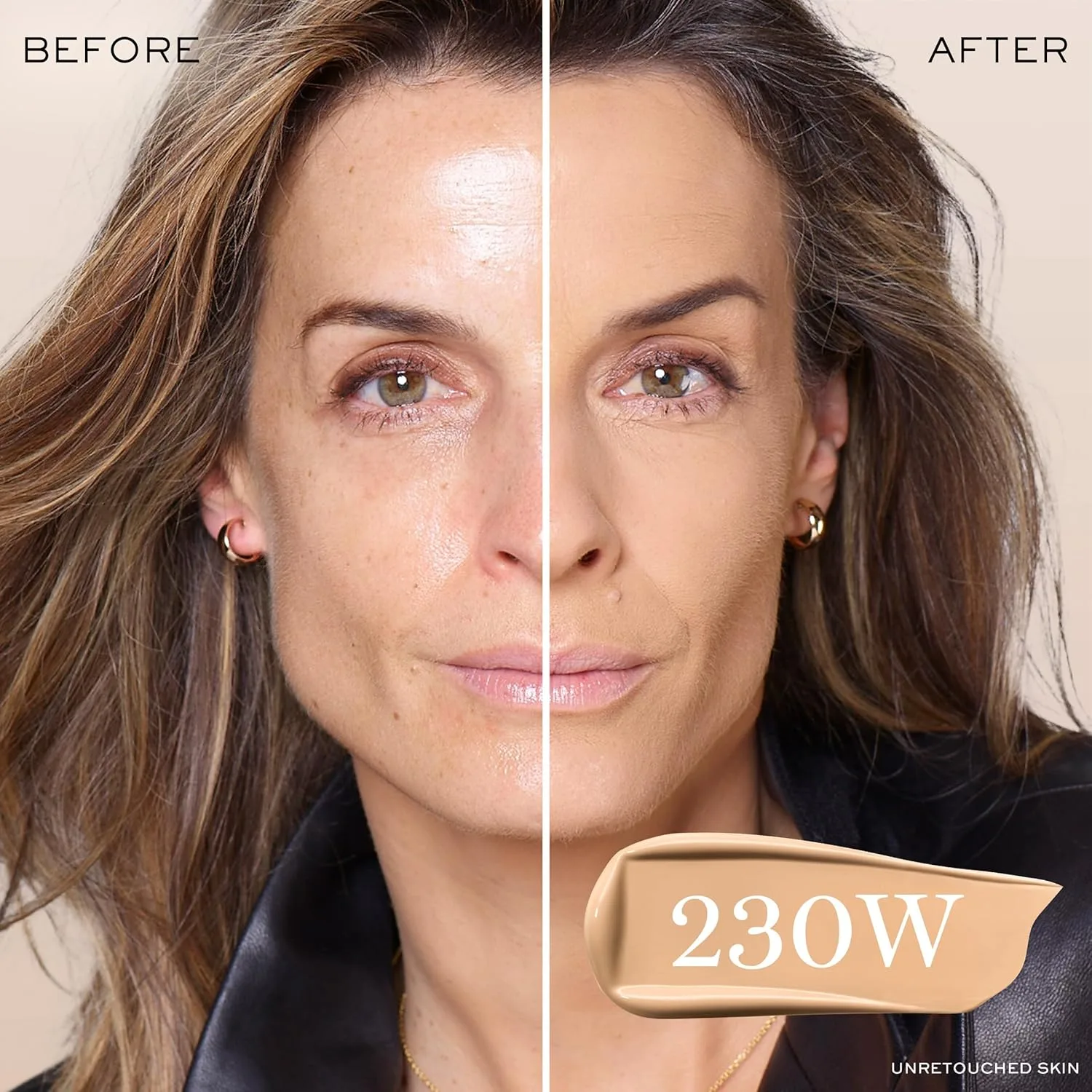 Тональная основа Lancôme Teint Idole Ultra Wear Natural Matte Foundation - стойкая, средне-плотное покрытие, естественный финиш, водостойкая и увлажняющая формула., 230W: For light to medium olive skin with warm/peachy undertones — фото 3