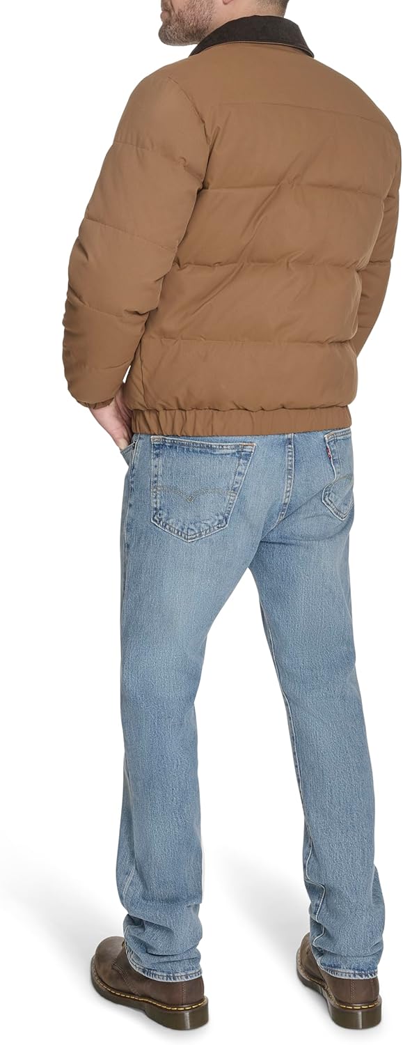 Мужская стеганая куртка Levi's Depot с воротником из шерпы, Worker Brown — фото 4
