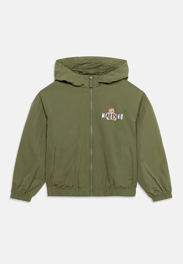 Куртка с капюшоном, легкая куртка унисекс Moschino, Olive Green