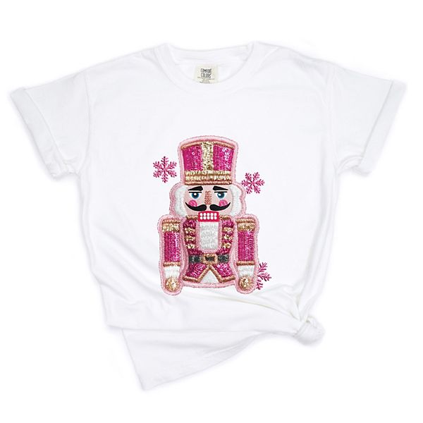 

Футболка с принтом в стиле пэчворк и снежинками pink snowflake nutcracker, garment dyed Simply Sage Market, White, Белый, Футболка с принтом в стиле пэчворк и снежинками pink snowflake nutcracker, garment dyed Simply Sage Market, White