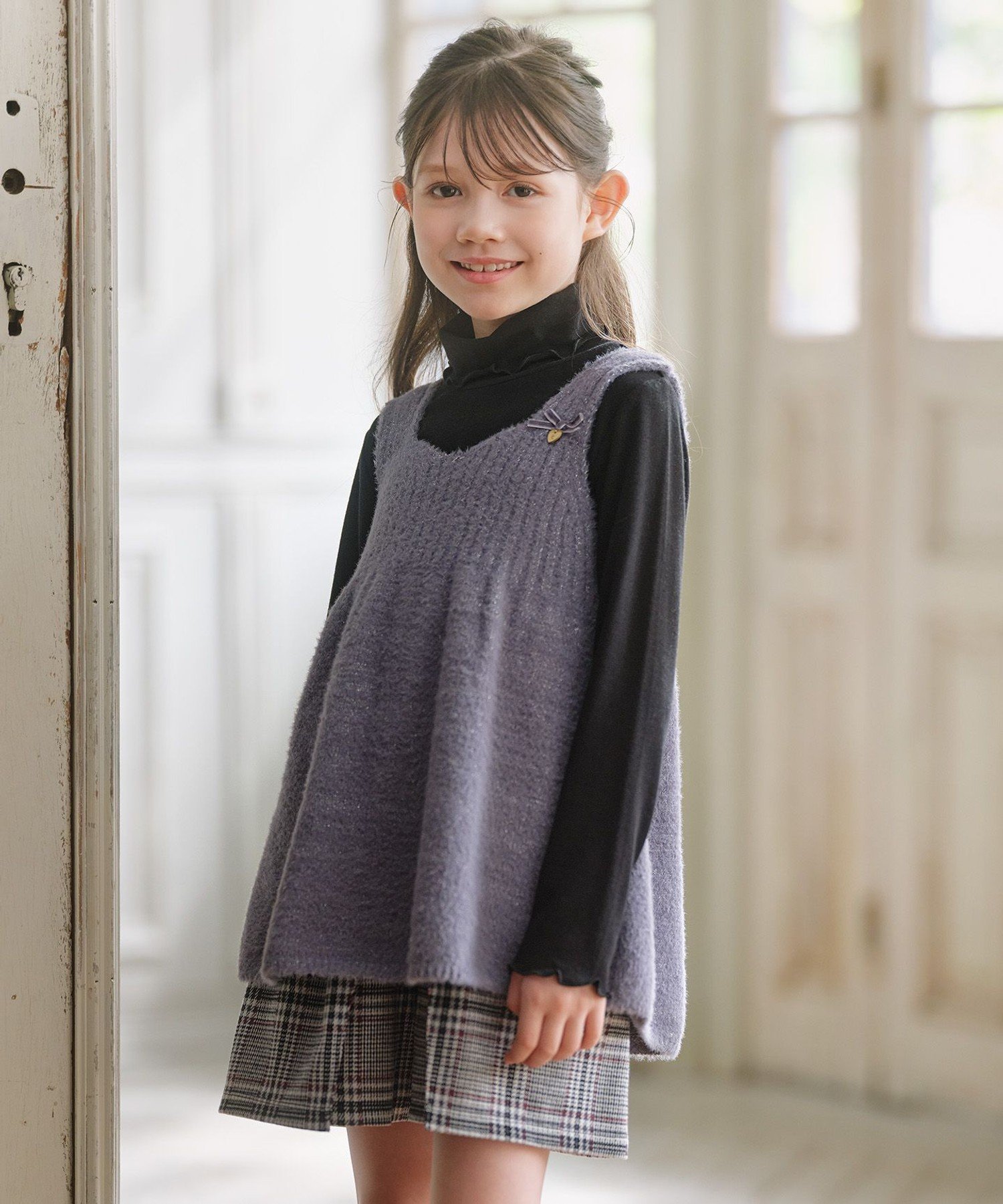 Вязаная майка с ворсом Kids Suite, Gray [004] — фото 3