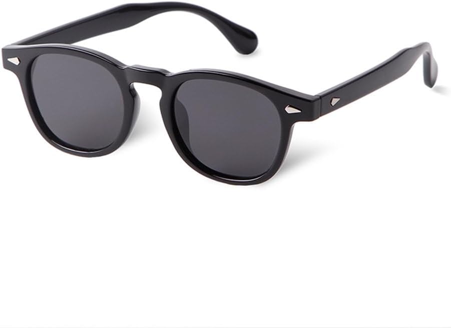 

Солнцезащитные очки LVTFCO в стиле ретро для мужчин, модные, с заклепками, для вождения, круглые, прозрачно-серые, женские, мужские, с защитой от УФ-излучения UV400, C1