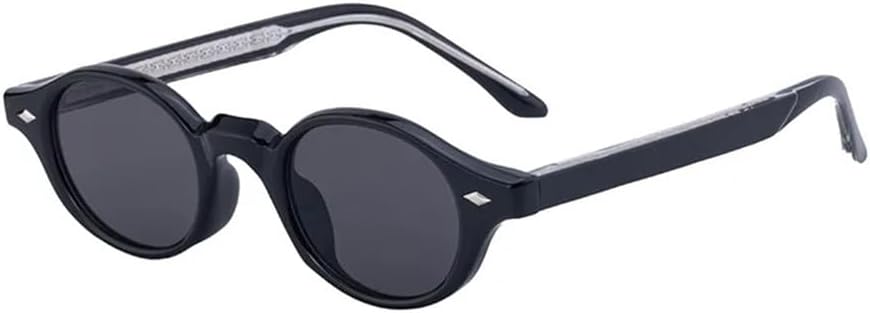 

Женские солнцезащитные очки маленького овального размера с заклепками, мужские солнцезащитные очки UV400 в стиле панк для занятий спортом на открытом воздухе, бега и езды на велосипеде generic, Black Grey