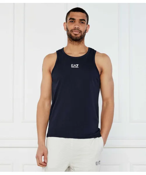 

Майка Slim fit Ea7, синий
