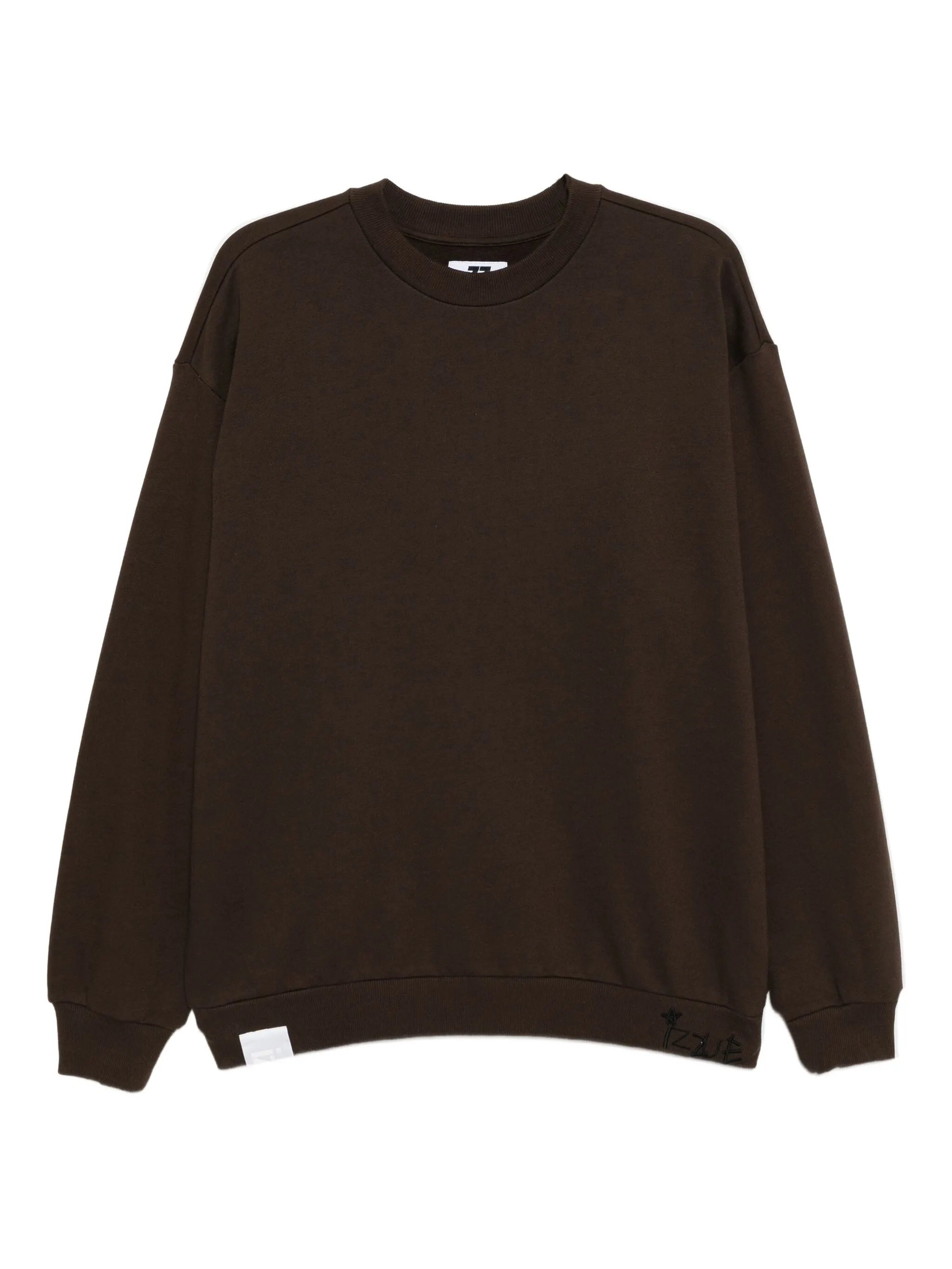 

Толстовка с вышитым логотипом Izzue, коричневый